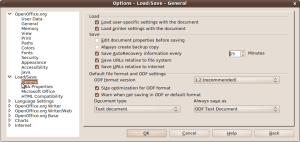 Select General Under the Load/Save Settings Step 03 - Screenshot-Options - Load-Save - General
