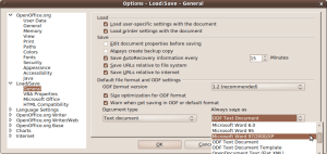 Change "Always save as" to "Microsoft Word 97/2000/XP" Step 04 - Screenshot-Options - Load-Save - General