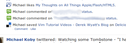 Facebook Like Example